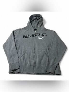 Vintage Y2K Billabong Surf Skate Full Zip Hoodie Size XL (Fits Smaller)